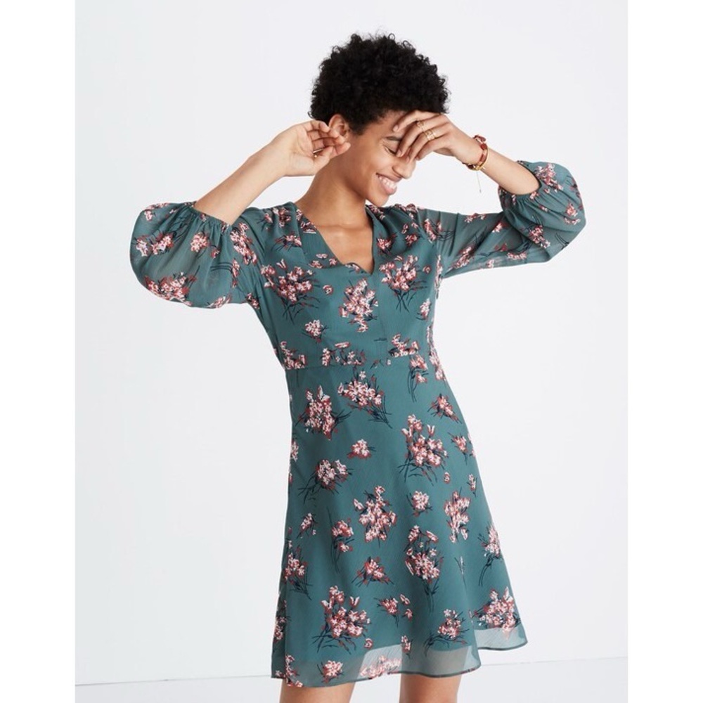 Madewell Marguerite Dress in Butterfly Garden